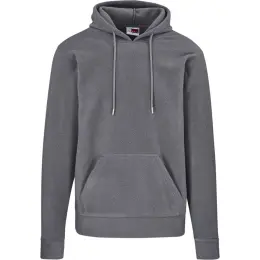 Mens Dawson Polar Fleece Hooded Sweater Charcoal